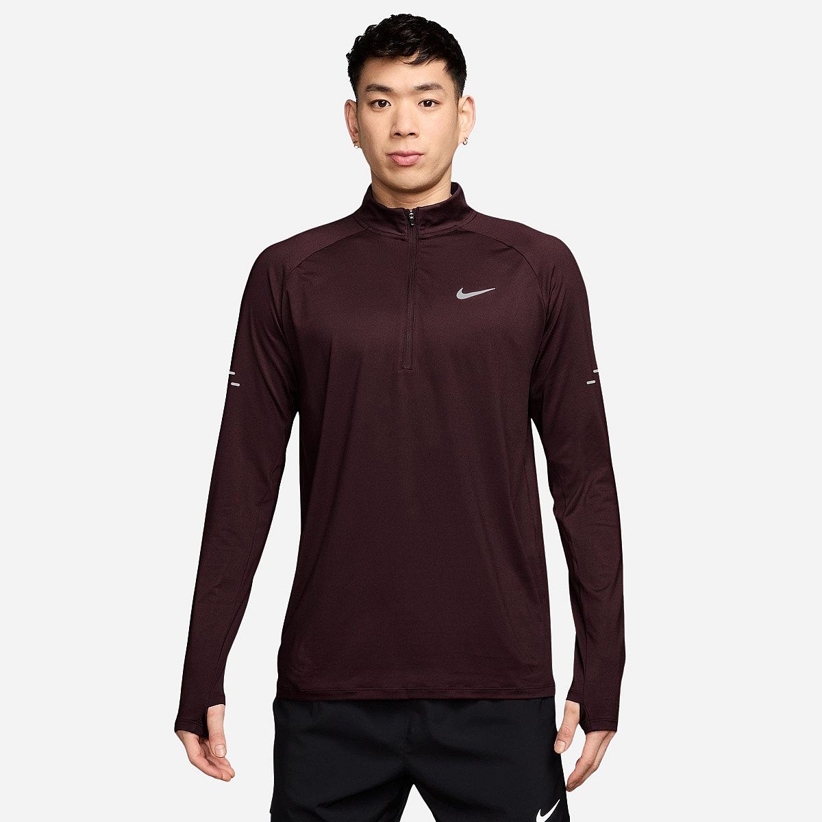 Nike Stride Dri-Fit 1/4 Zip T-Shirt Lange Mouw Heren