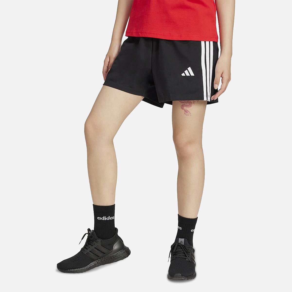 Adidas Essentials 3-Stripes Cotton Shorts Dames