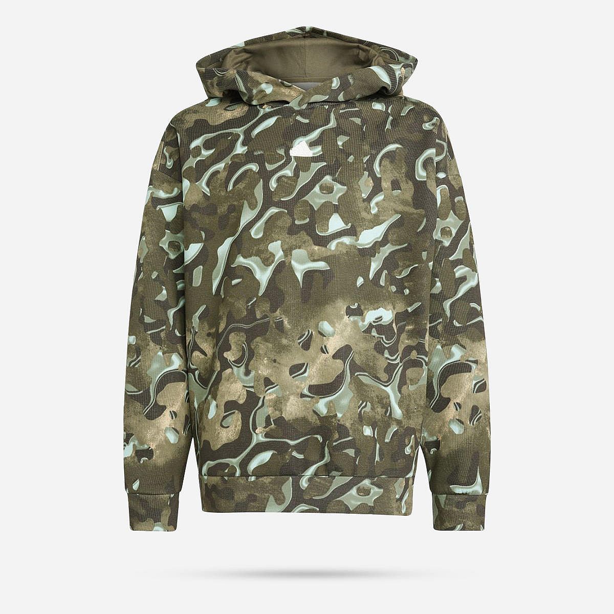 Adidas Future Icons Allover Print Hoodie Junior
