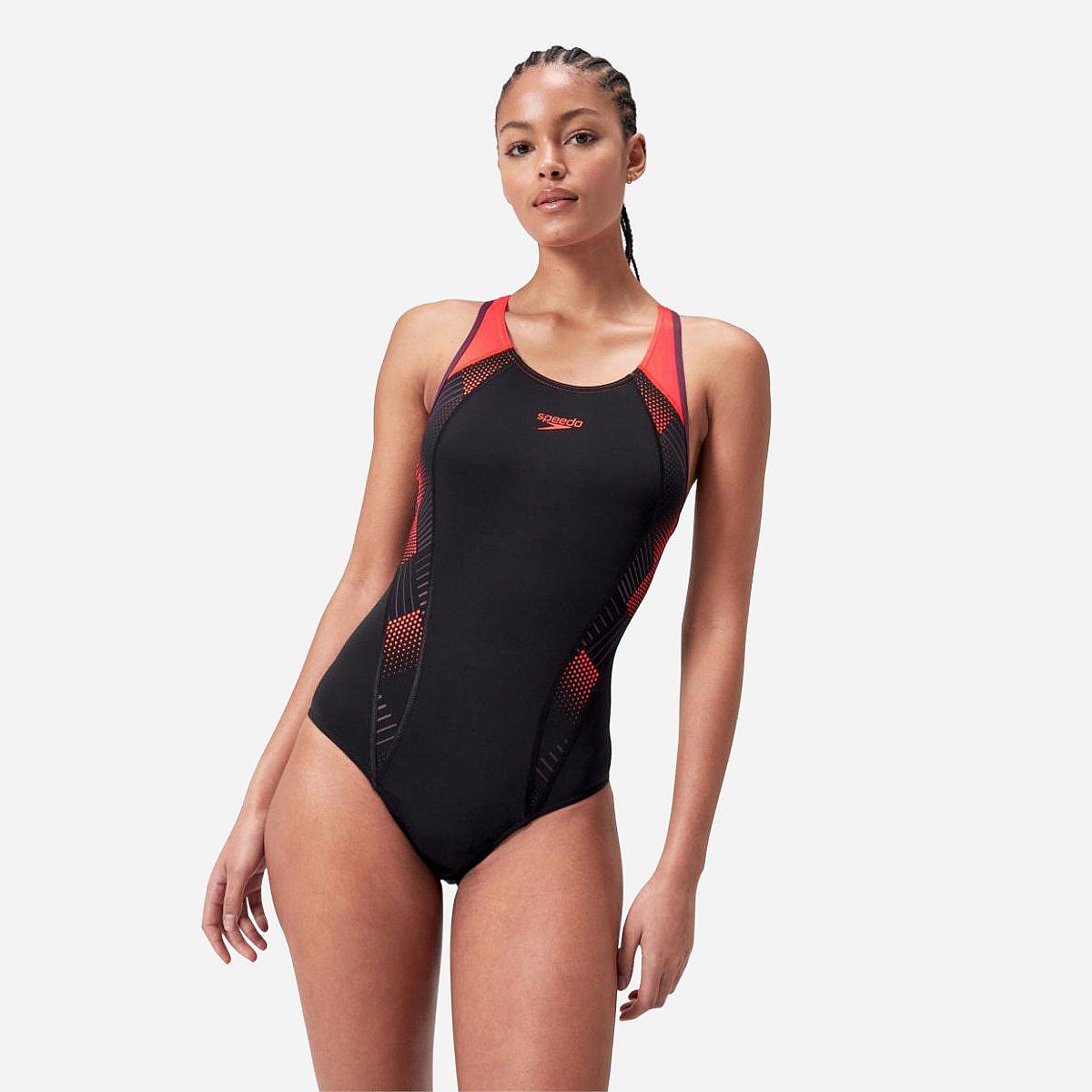 Speedo Eco+ Placement Laneback Badpak Dames Speedo Eco+ Placement Laneback Badpak Dames