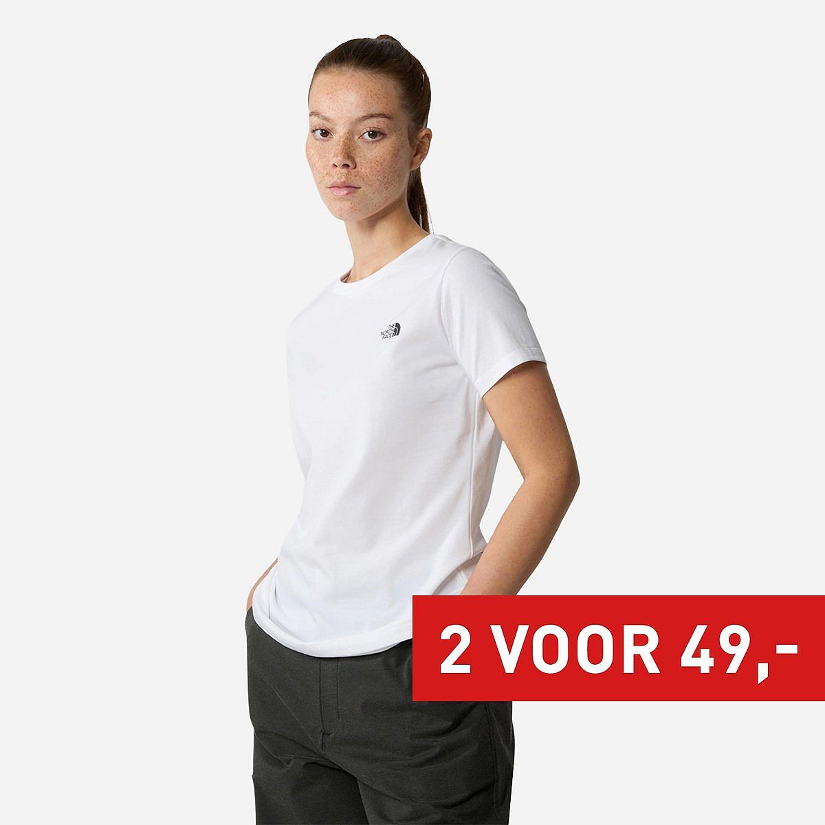 The North Face Short Sleeve Simple Dome T-Shirt Dames The North Face Short Sleeve Simple Dome T-Shirt Dames
