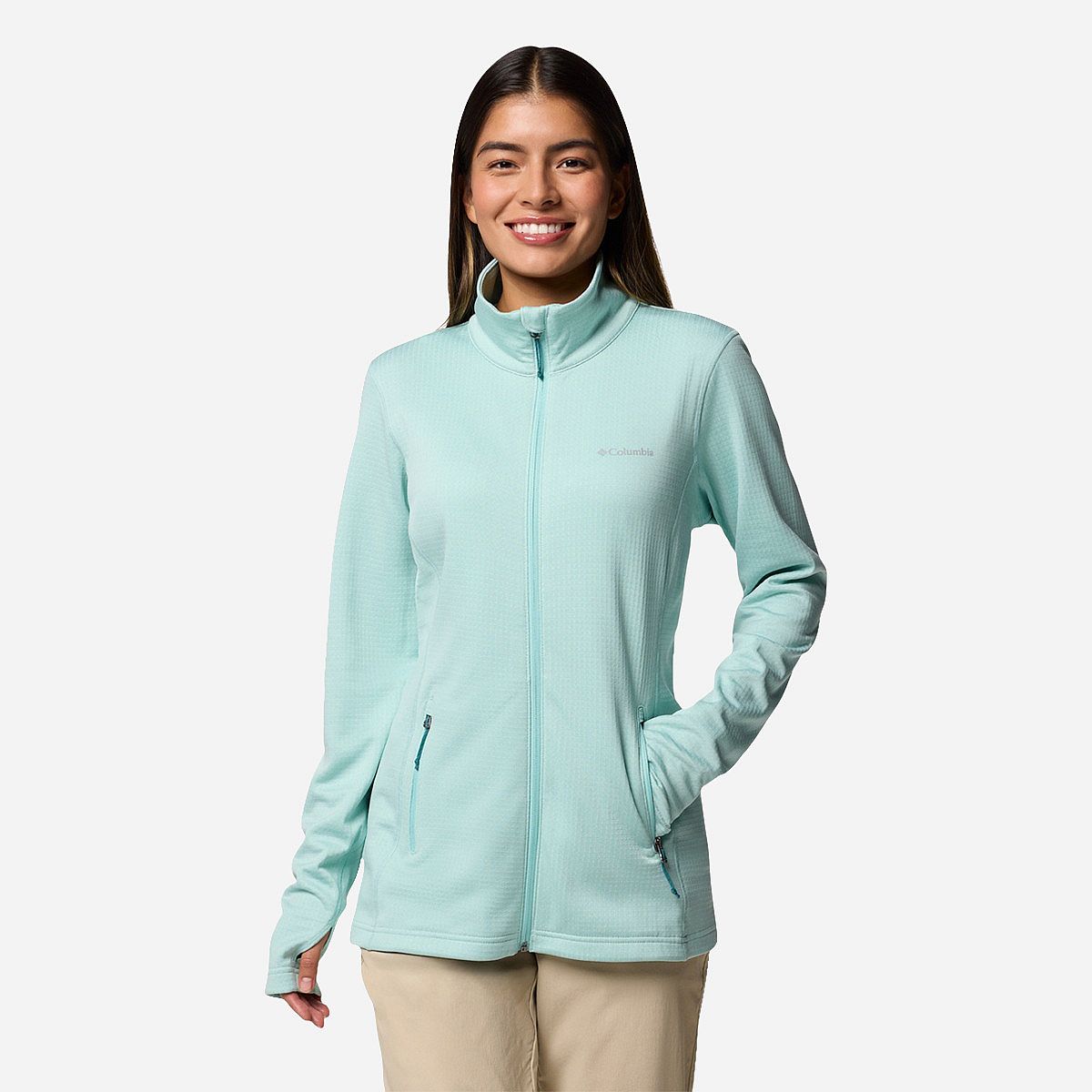 Columbia Park View Grid Fleece Full Zip Dames