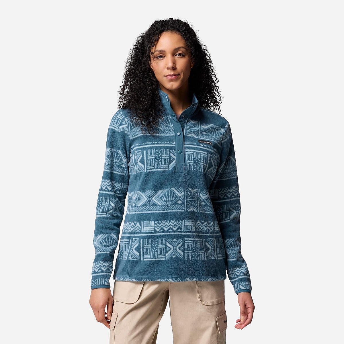 Columbia Benton Springs Printed 1/2 Snap Fleece Sweater Dames