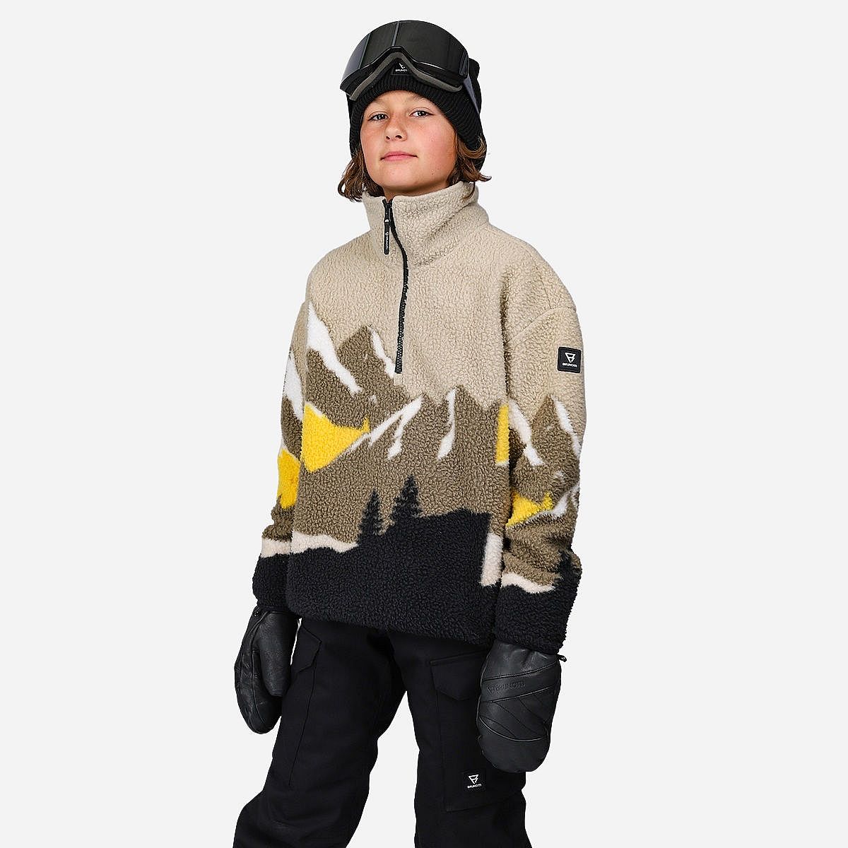 Brunotti Rodrigy-Print Fleece Ski Pully Junior