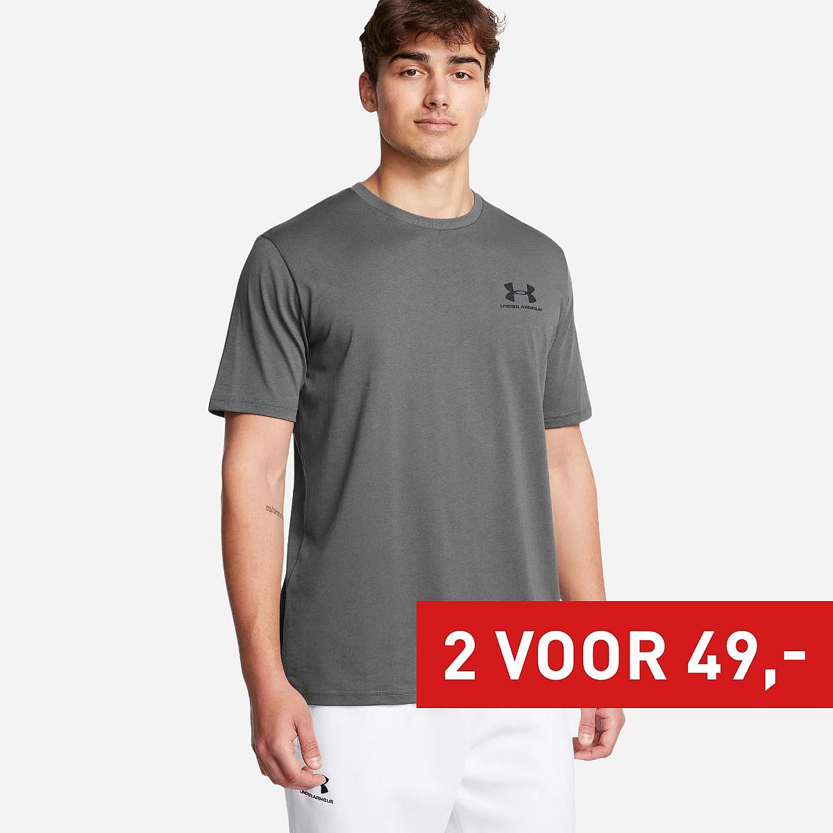 Under Armour UA Sportstyle Left Chest T-Shirt Heren Under Armour UA Sportstyle Left Chest T-Shirt Heren