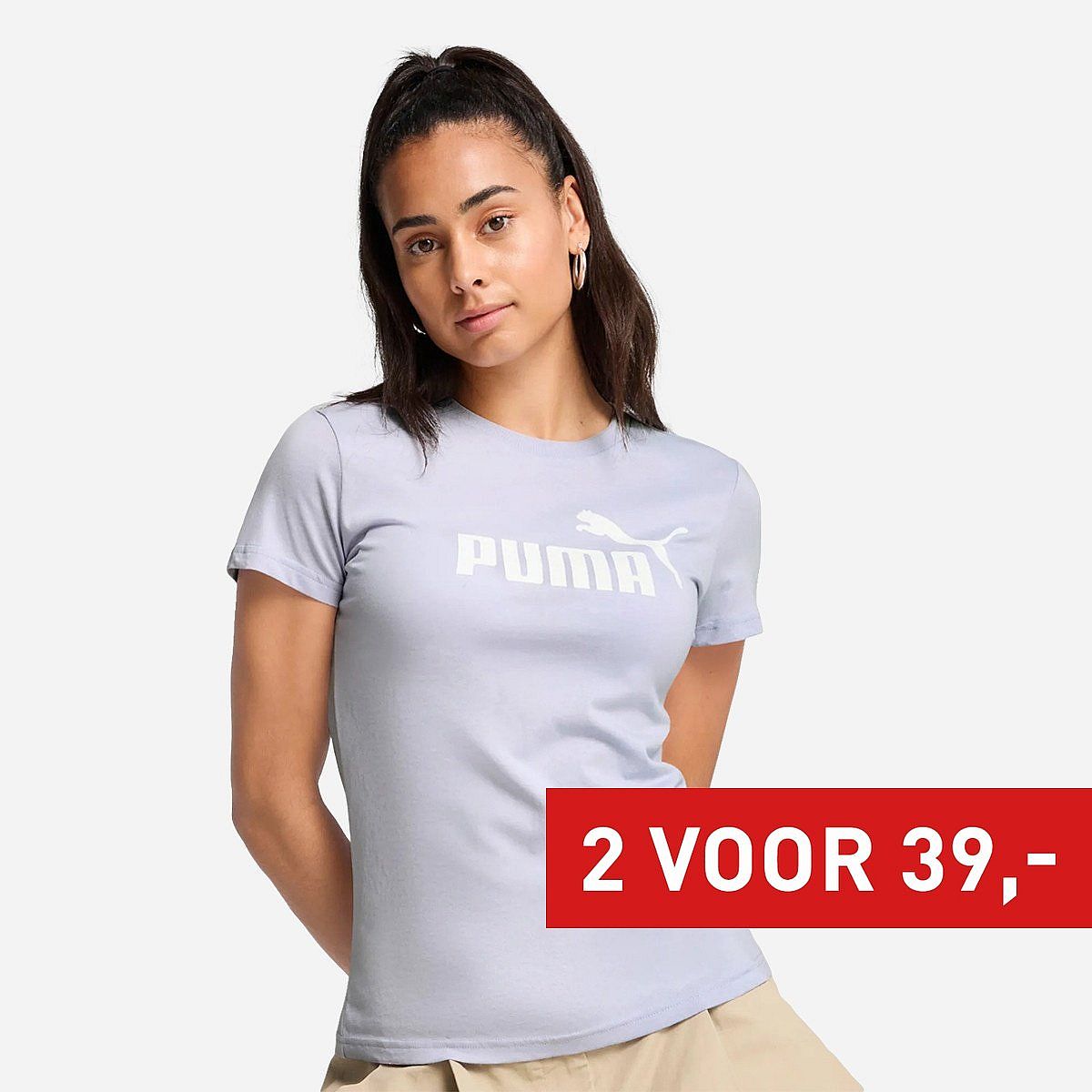 Puma Essentials Logo T-Shirt Dames Puma Essentials Logo T-Shirt Dames