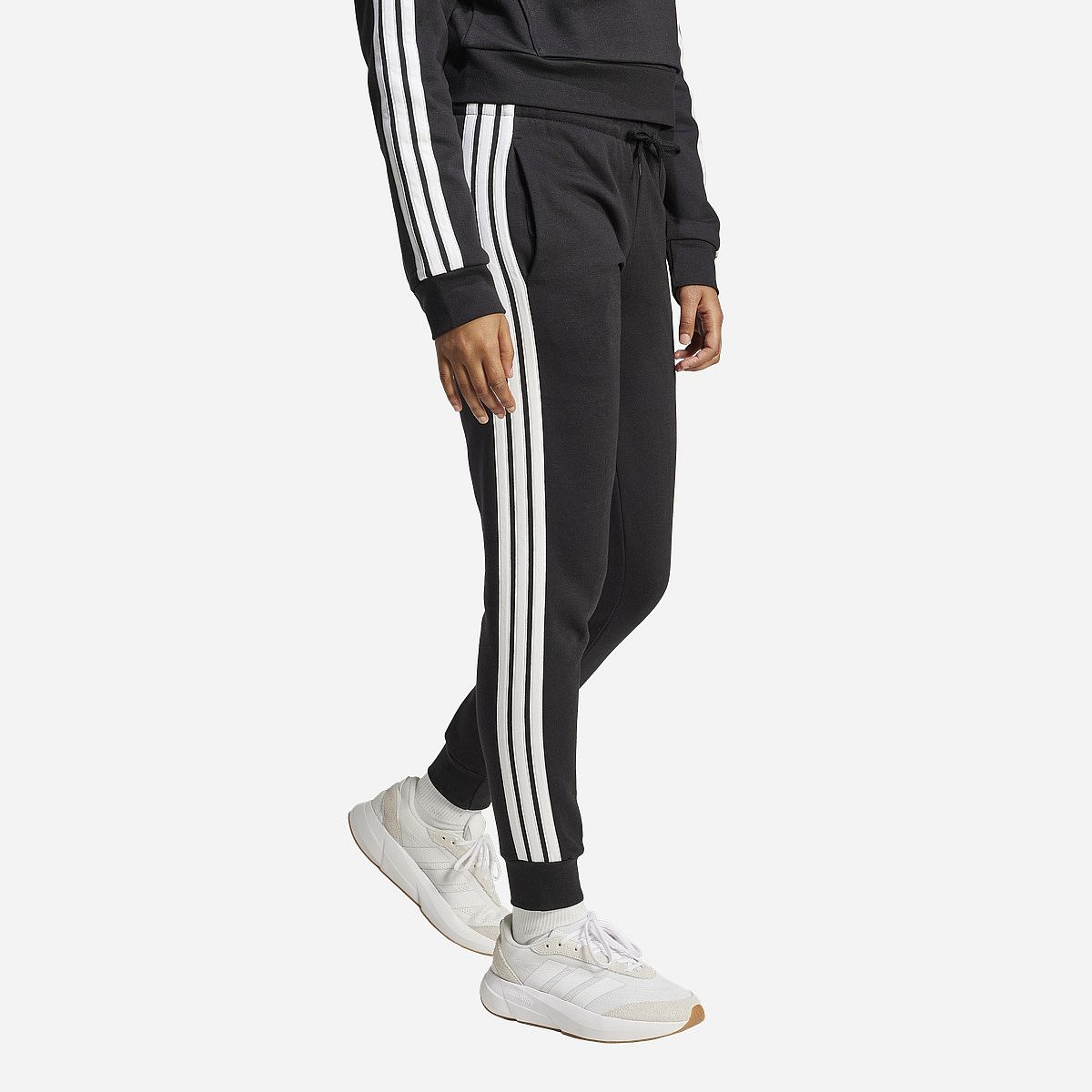 Essentials 3-Stripes Fleece Slim Joggingbroek Comfort Stijl