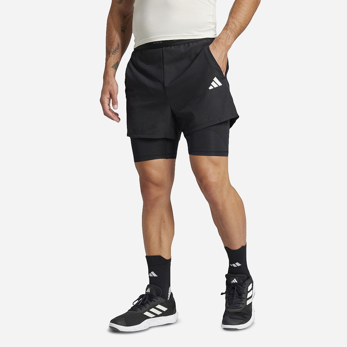 Adidas Gym+ 2-in-1 Shorts Heren