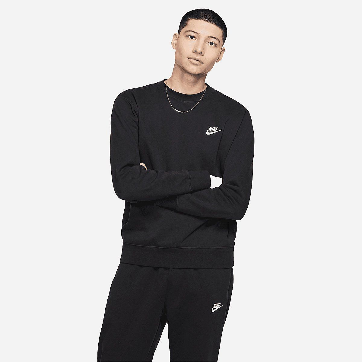 Nike Sportswear Club Fleece Crew Sweater Heren Nike Sportswear Club Fleece Crew Sweater Heren