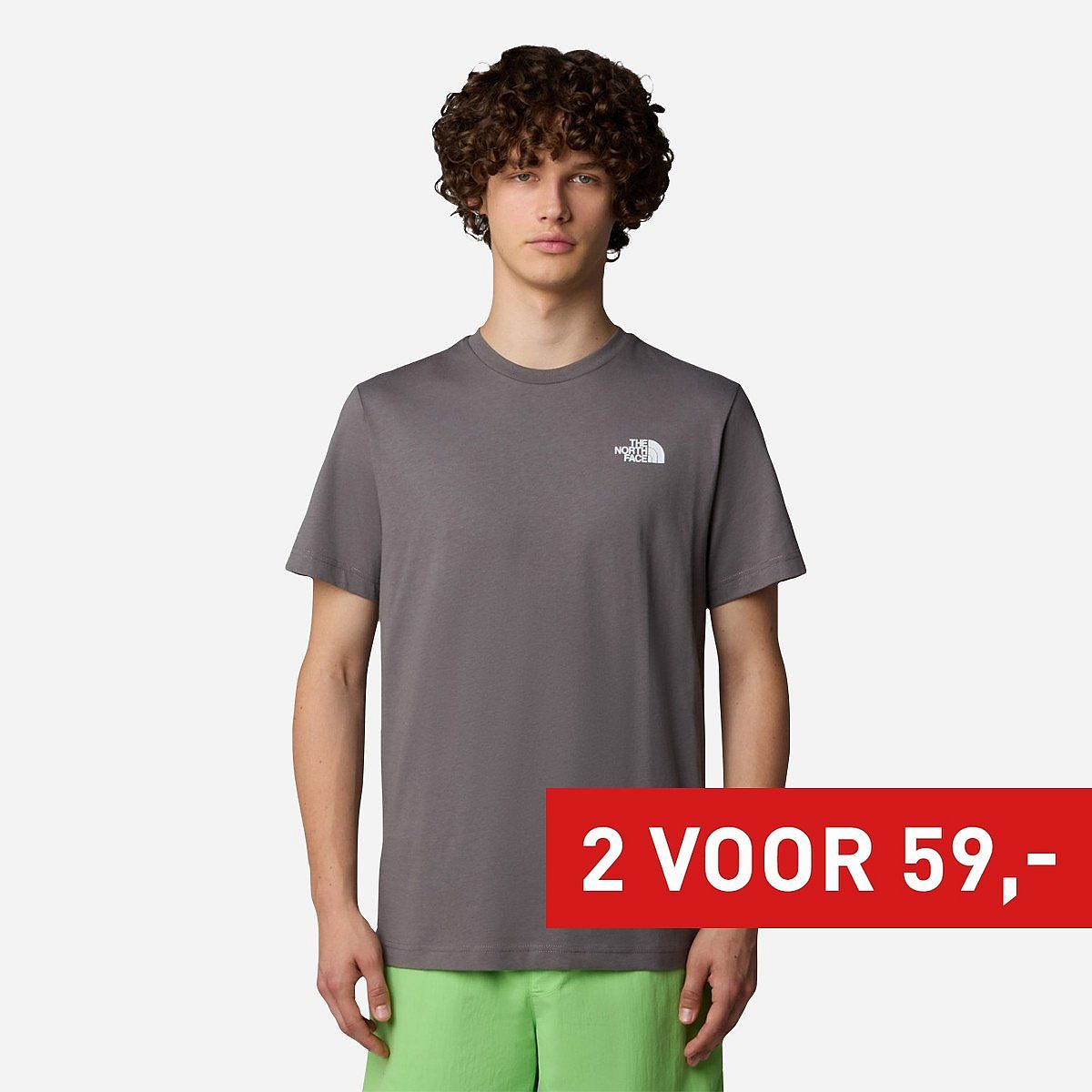 The North Face Short Sleeve Box T-Shirt Heren The North Face Short Sleeve Box T-Shirt Heren