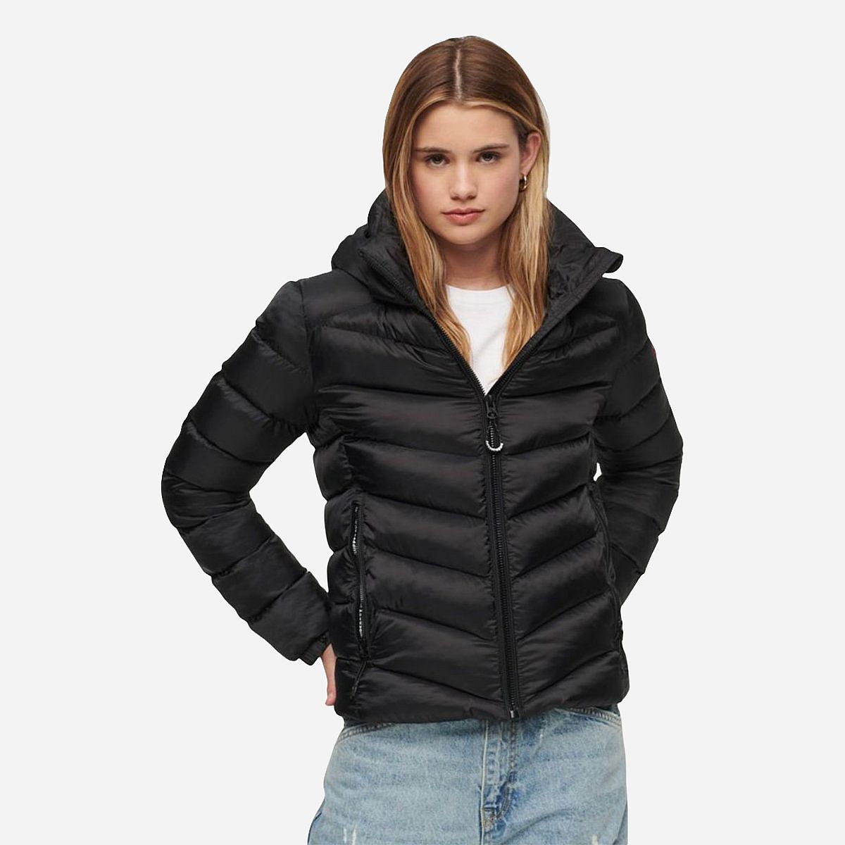 SuperDry Mode Hooded Fuji Padded Winterjas Dames