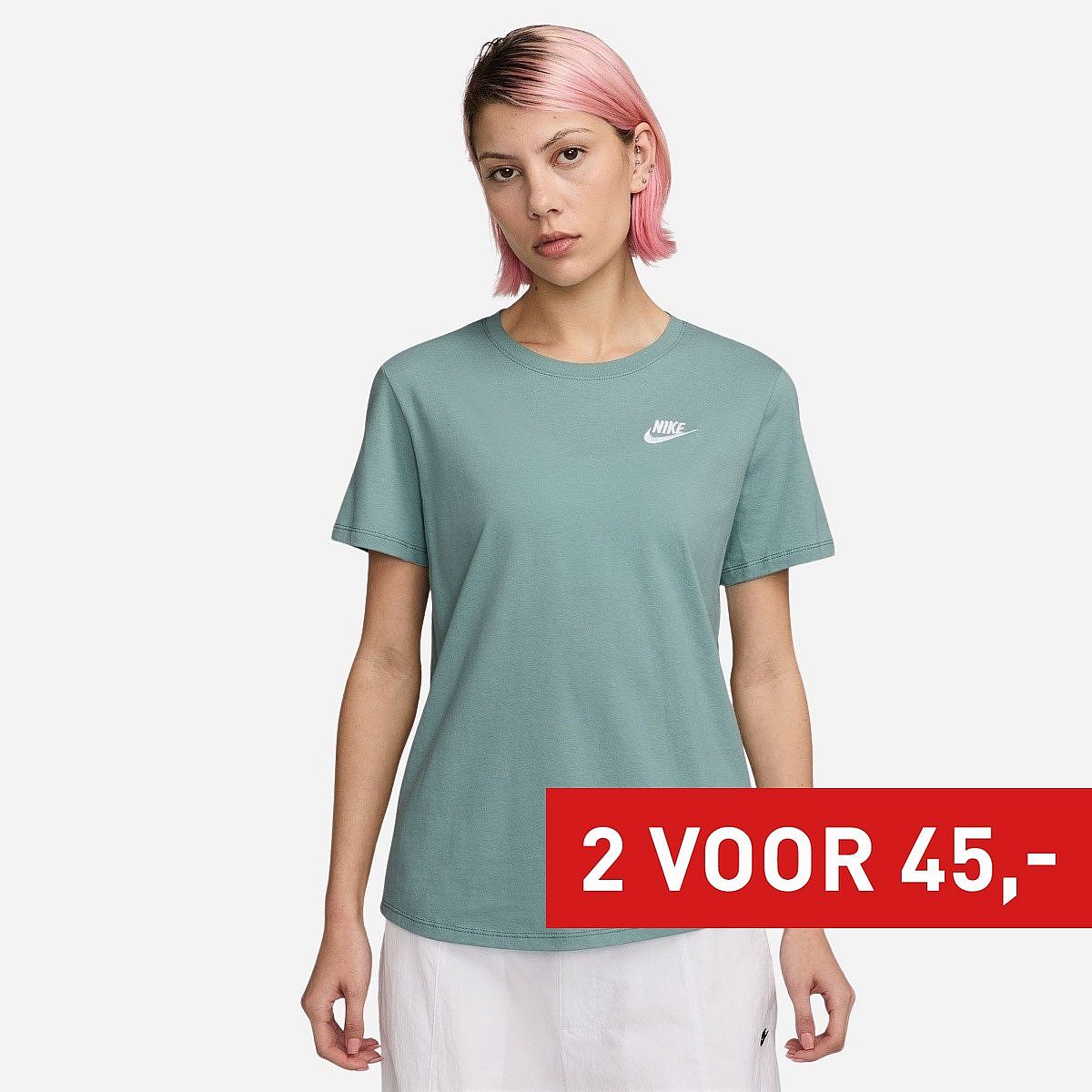 Nike Sportswear Club Essential T-Shirt Dames Nike Sportswear Club Essential T-Shirt Dames