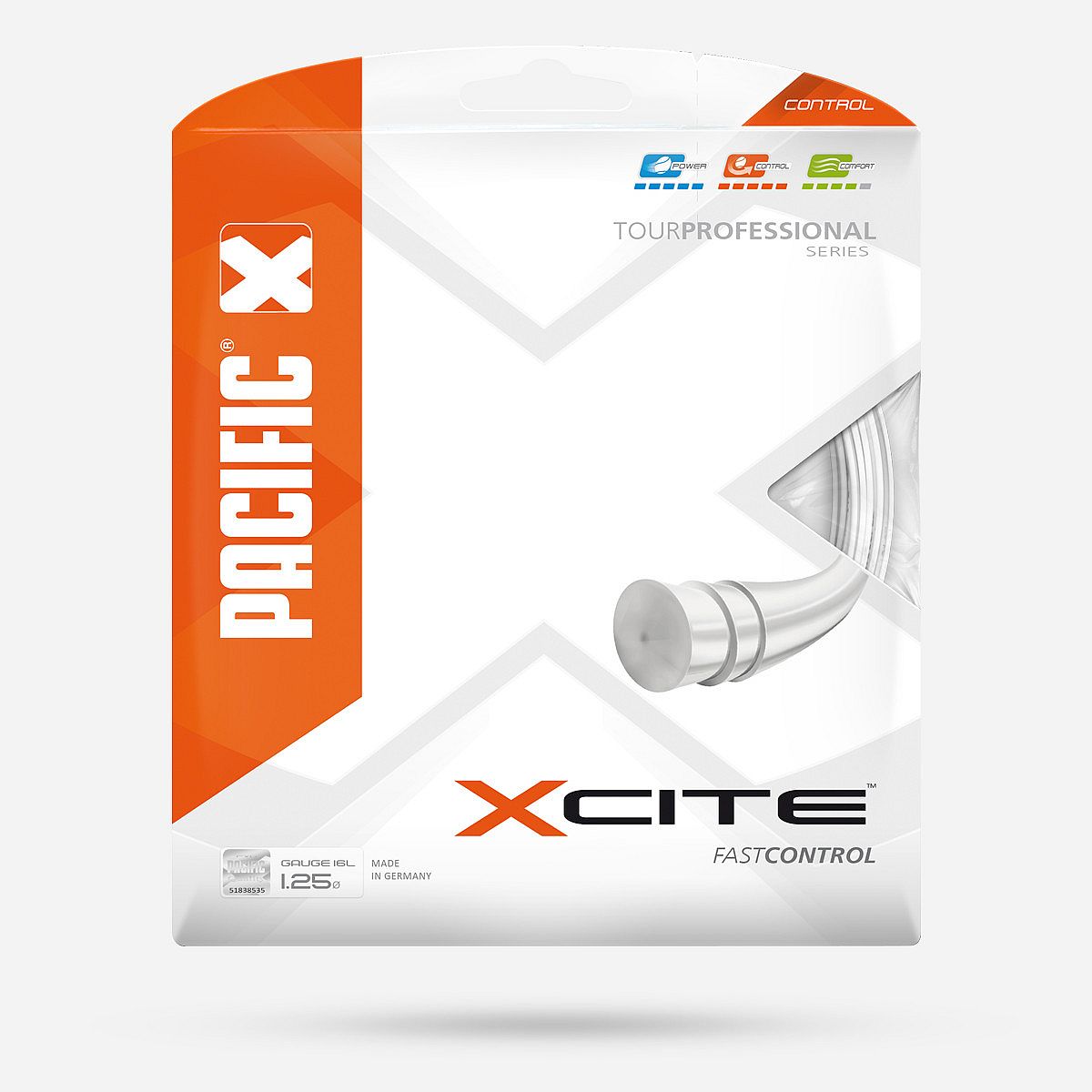 Pacific X Cite 1.25mm Polyester Wit Snaar