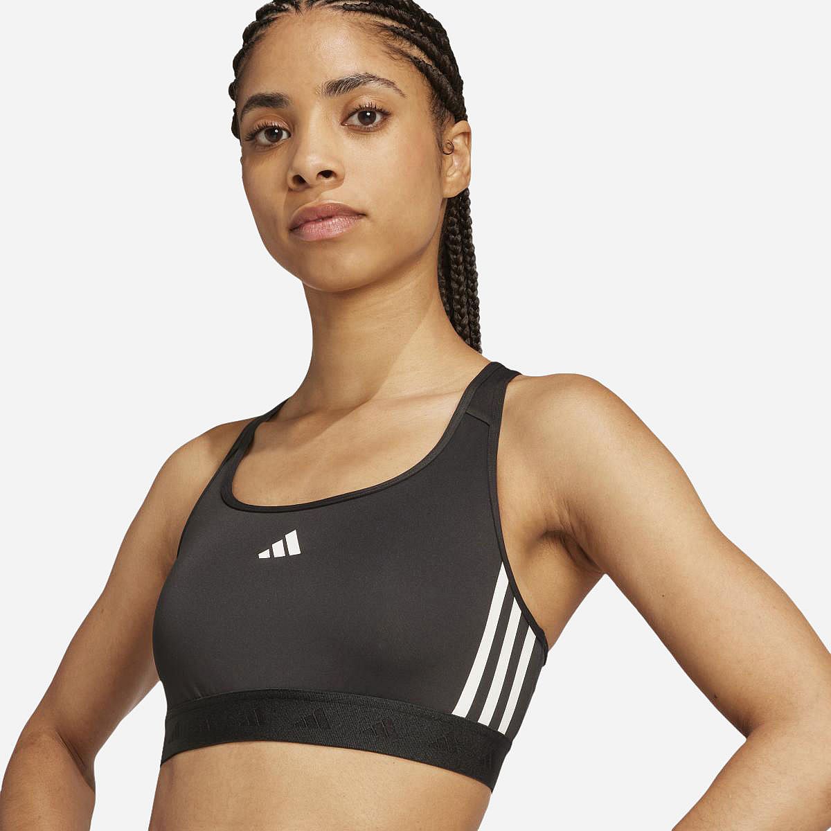 Adidas Powerreact Training Medium Support Hyperglam Sport-BH Dames