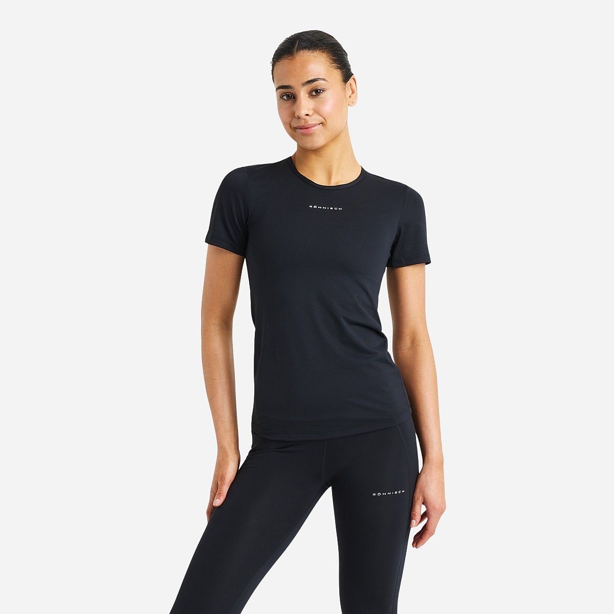 Röhnisch Jacquard T-Shirt Korte Mouw Dames