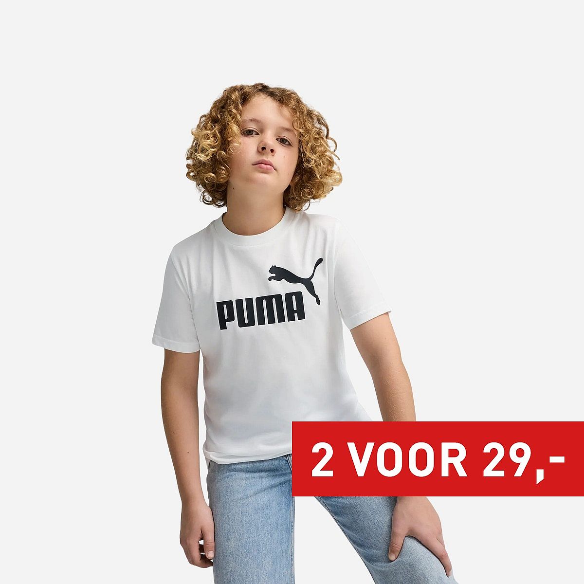 Puma Essential 1 Logo T-Shirt Jongens Puma Essential 1 Logo T-Shirt Jongens