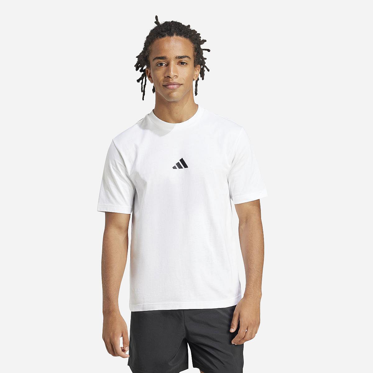 Adidas Essentials Small Logo Jersey T-Shirt Heren