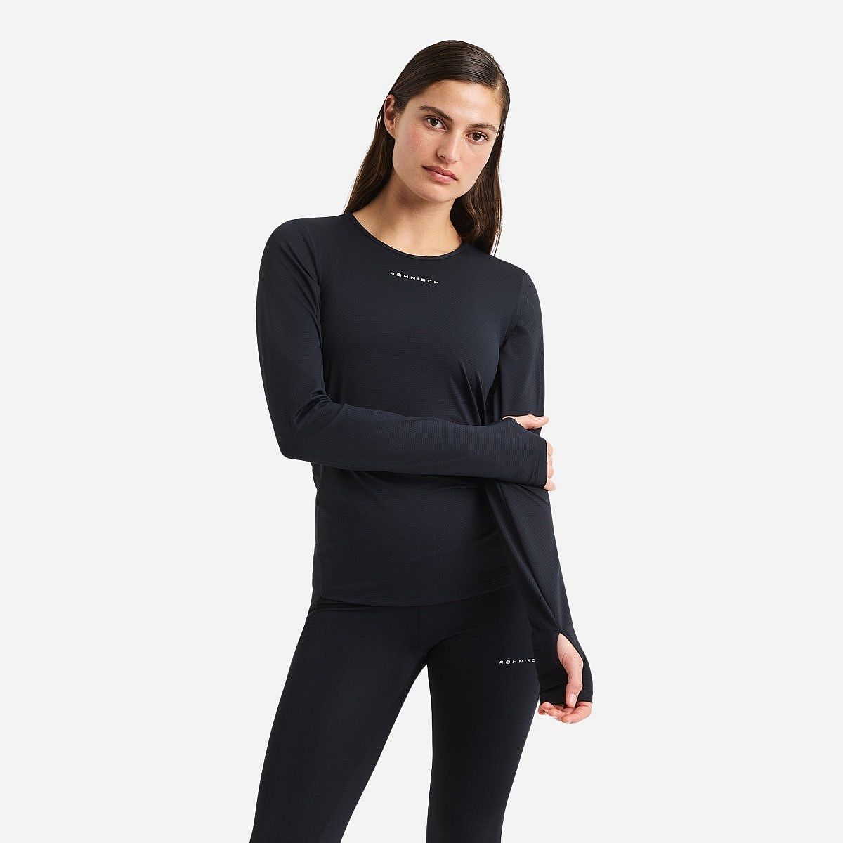 Röhnisch Jacquard Long-Sleeve T-Shirt Lange Mouw Dames