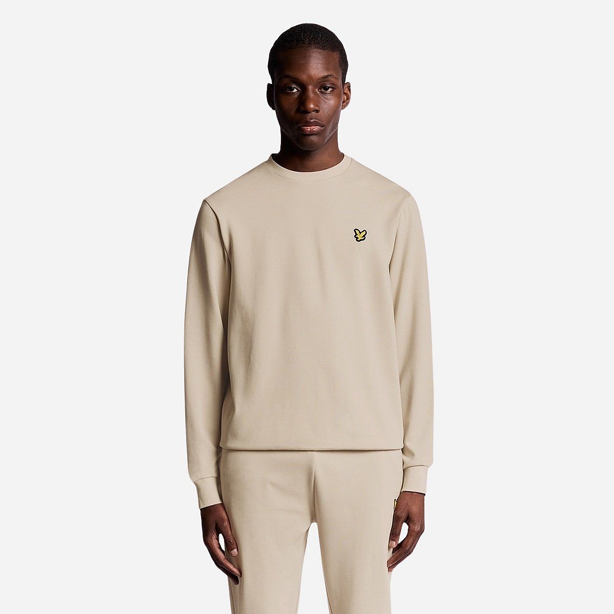 Lyle & Scott Crew Neck Fly Fleece Sweater Heren Lyle & Scott Crew Neck Fly Fleece Sweater Heren