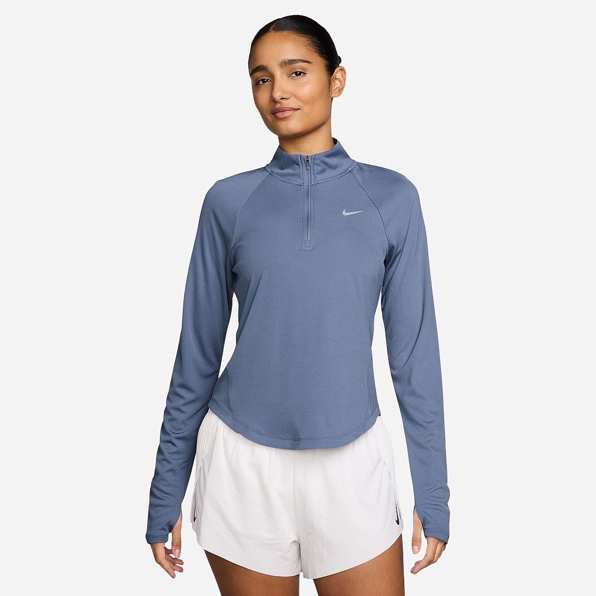 Nike Tempo Swoosh Dri-Fit Half-Zip Top T-Shirt Lange Mouw Dames