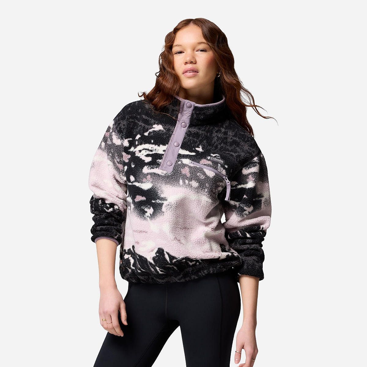 Columbia Helvetia II Printed Cropped Half Snap Fleece Sweater Dames