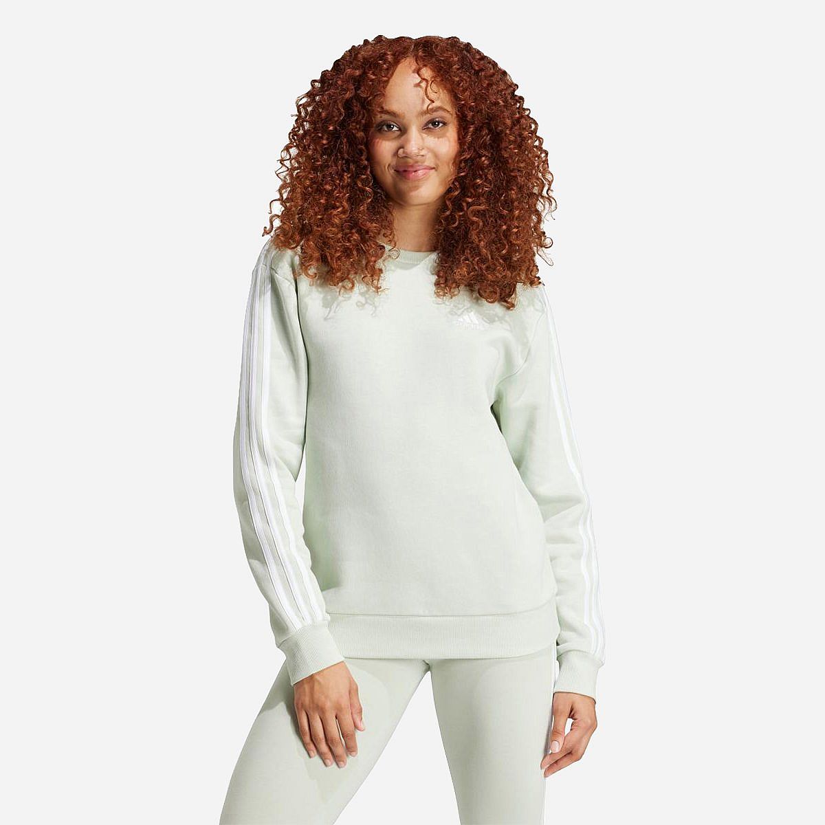 Adidas Essentials 3-Stripes Fleece Sweatshirt Dames Adidas Essentials 3-Stripes Fleece Sweatshirt Dames