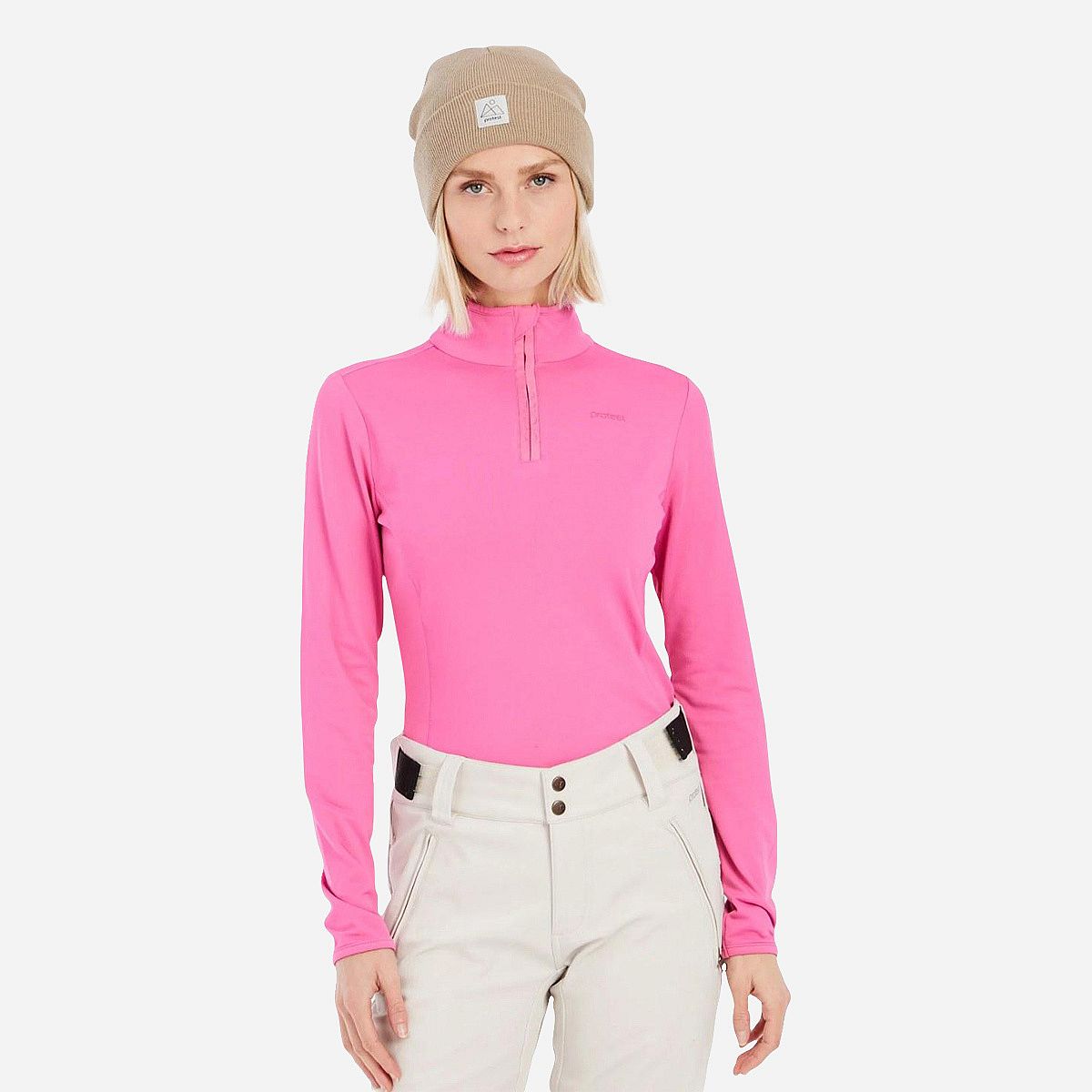 Protest Refabriz 1/4 Zip Top Ski Pully Dames