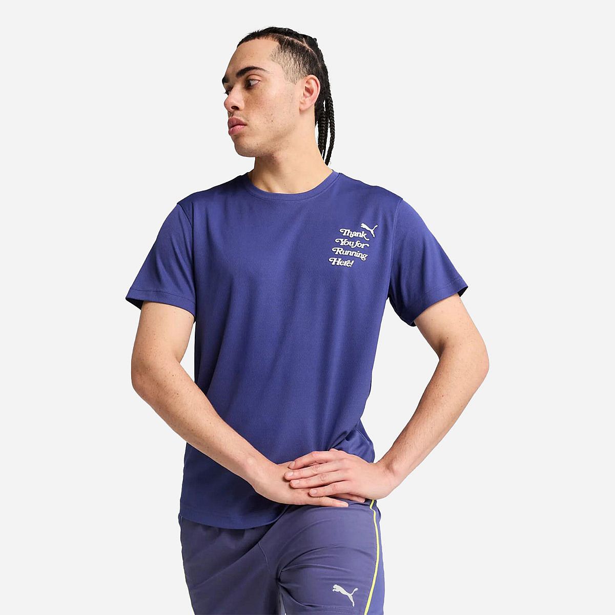 Puma Graphics Slogan T-Shirt Heren