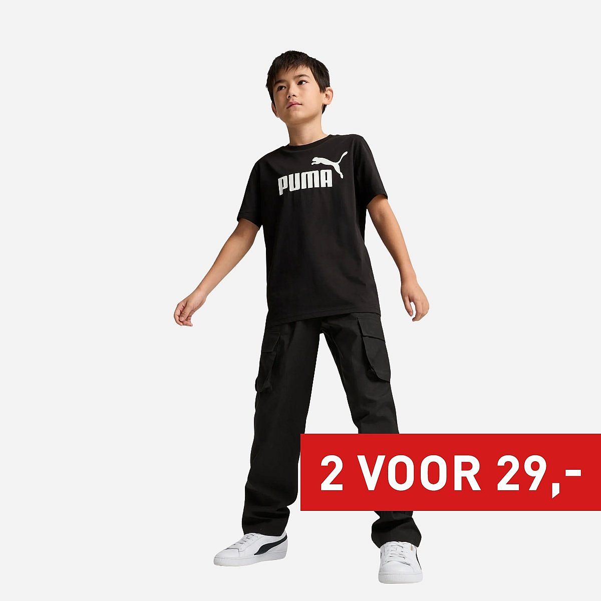 Puma Essential 1 Logo T-Shirt Jongens Puma Essential 1 Logo T-Shirt Jongens