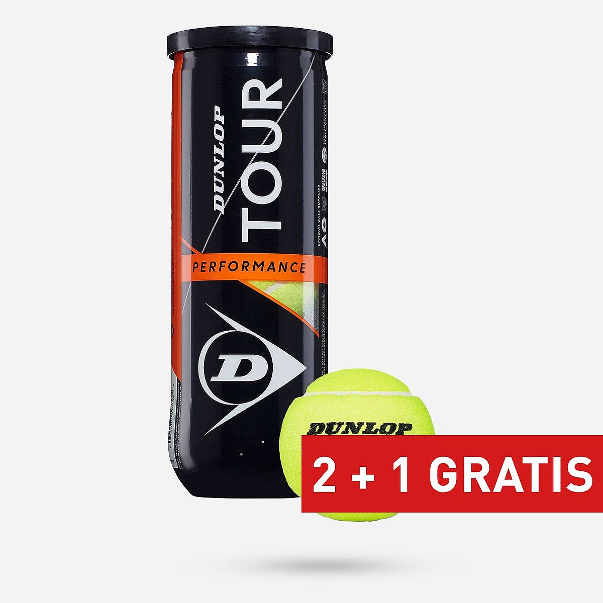 Dunlop Tour Performance 3Tin Tennisballen