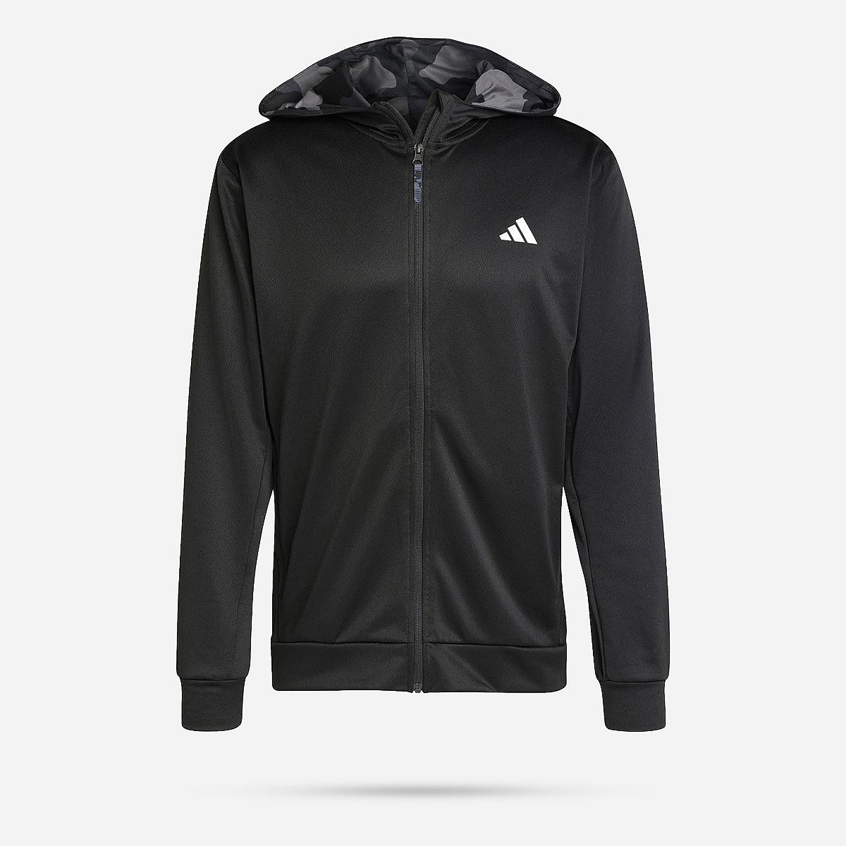 Adidas Train Essentials Camo Ritshoodie Heren