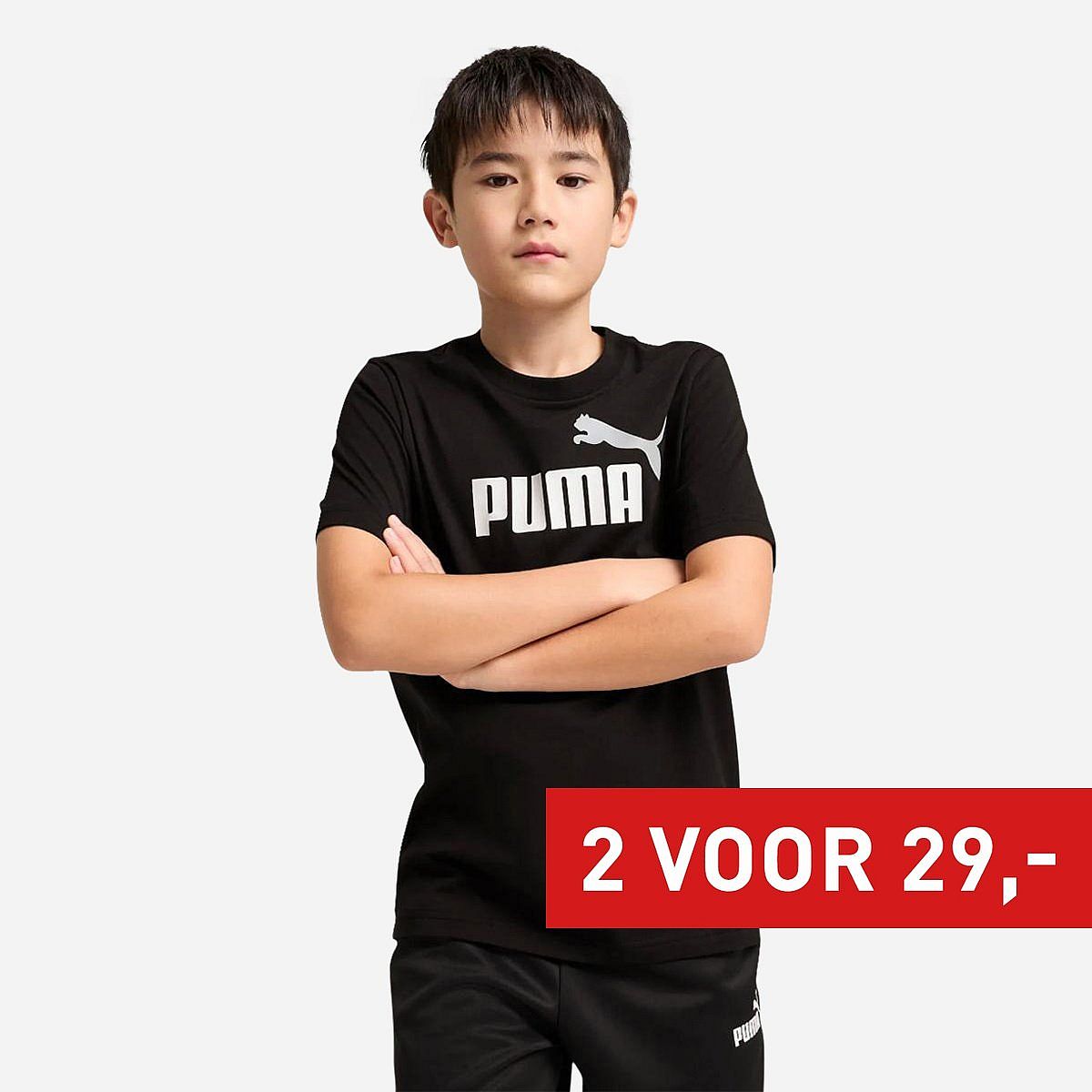 Puma Essentials Logo T-Shirt Jongens Puma Essentials Logo T-Shirt Jongens