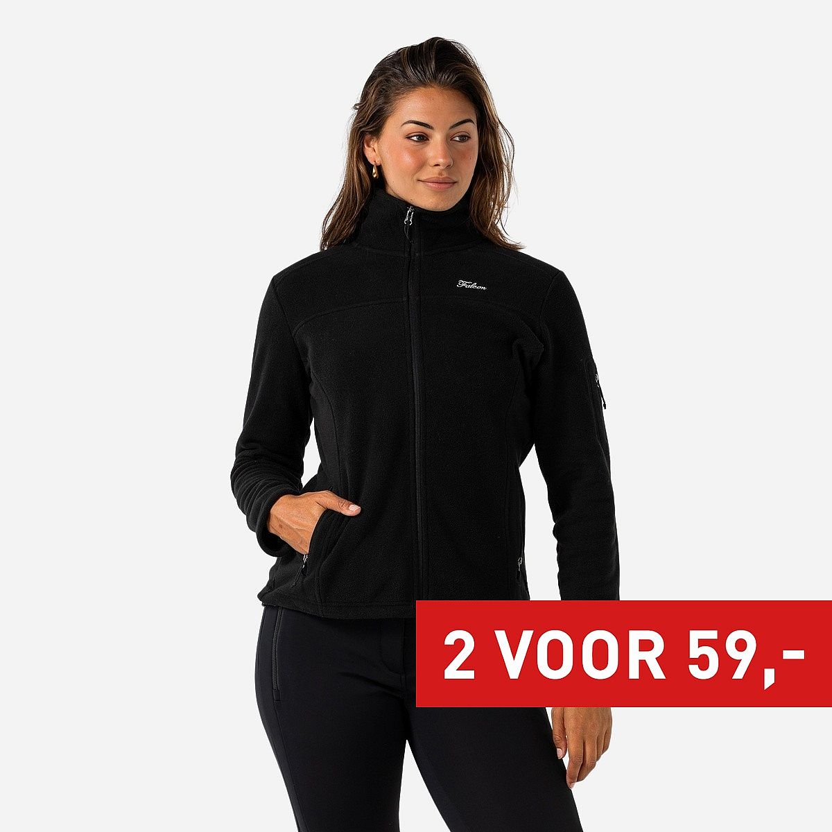 Falcon Carlien Lady Full-Zip Fleece Pully Dames Falcon Carlien Lady Full-Zip Fleece Pully Dames
