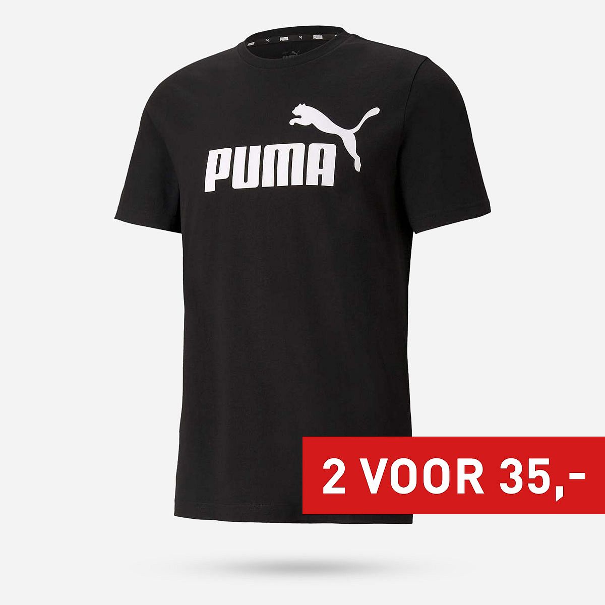 Puma Essentials logo T-shirt Heren