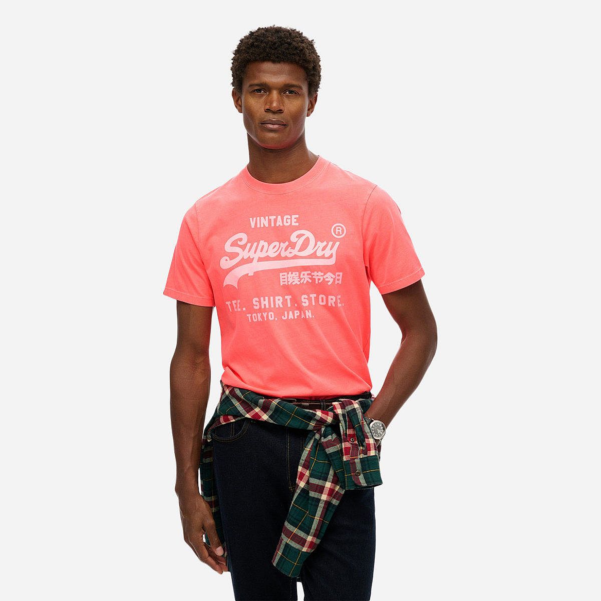 SuperDry Mode Vl Neon Relaxed T-Shirt Heren