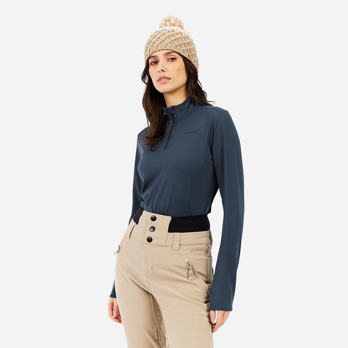 Protest Refabriz 1/4 Zip Ski Pully Dames