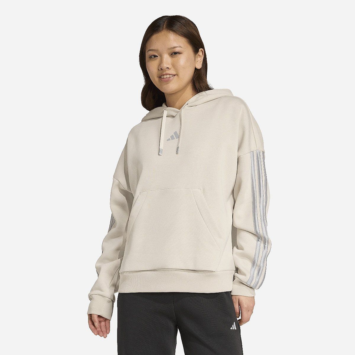 Adidas Holiday 3-Stripes Fleece Hoodie Dames Adidas Holiday 3-Stripes Fleece Hoodie Dames