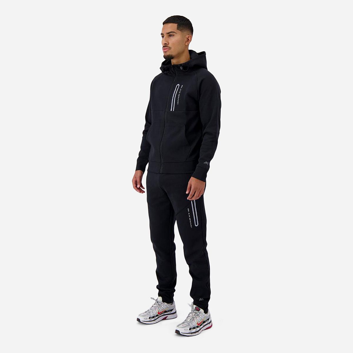 Black Bananas Initial Glow Zipper Hoody Heren