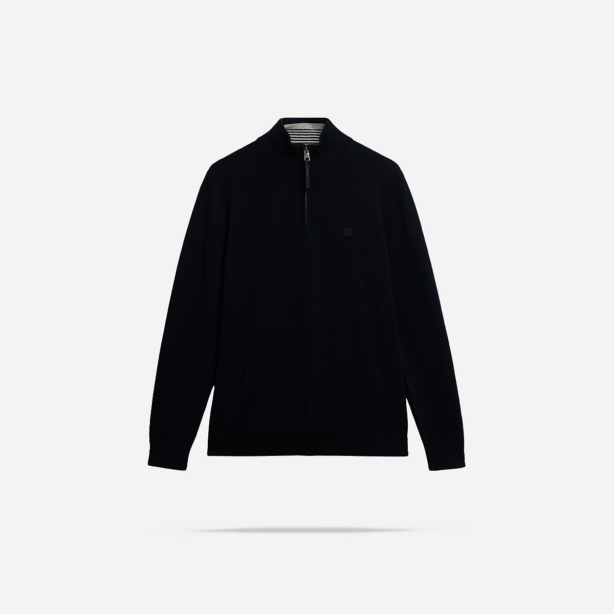 SuperDry Mode Essentials Cotton Half Zip Sweater Heren