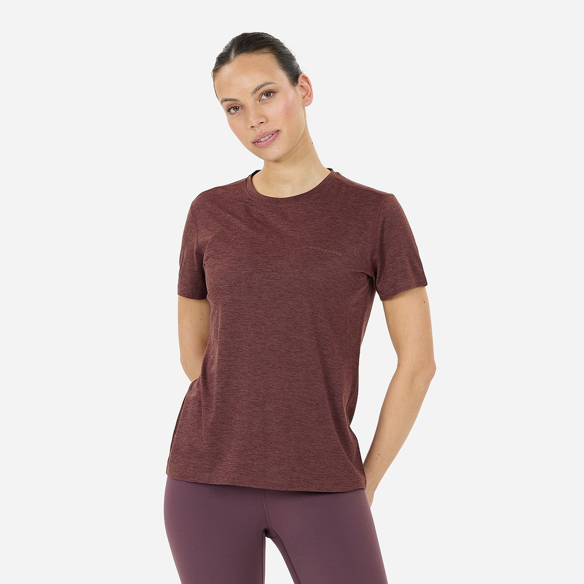 Endurance Alvaly Melange T-Shirt Korte Mouw Dames