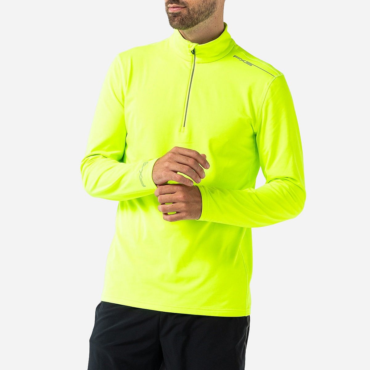 Falcon Greyhound Running T-Shirt Lange Mouw Heren