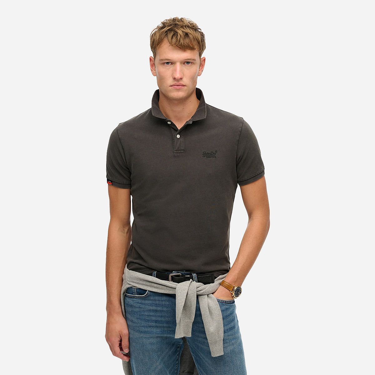 SuperDry Mode Vintage Destroy Polo Heren