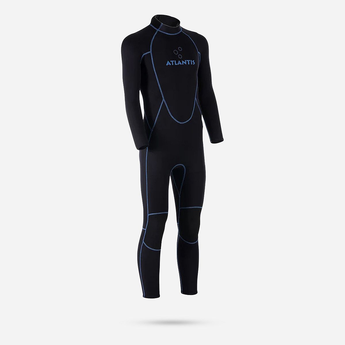 Atlantis 3/2mm Adventure Wetsuit Full Black/Blue Men
