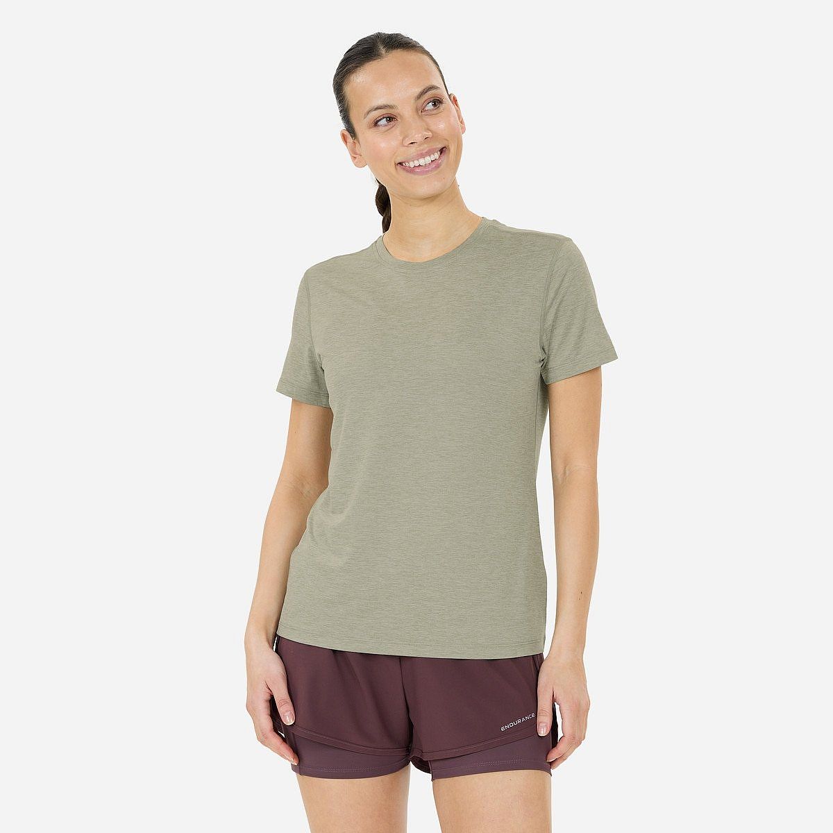Endurance Alvaly Melange T-Shirt Korte Mouw Dames