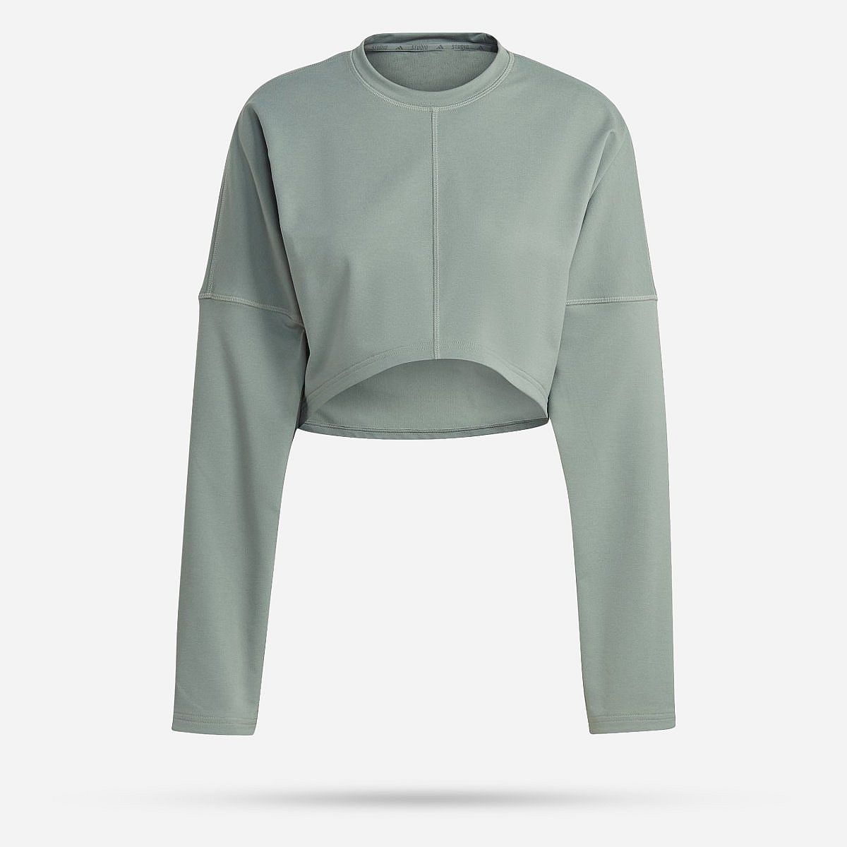 Adidas Yoga Studio Crop Sweatshirt Dames Adidas Yoga Studio Crop Sweatshirt Dames