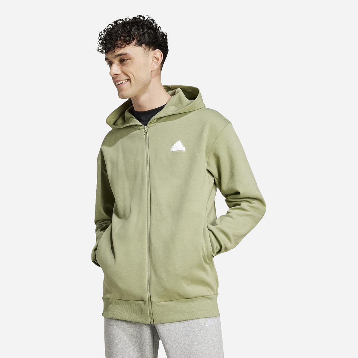 Adidas Future Icons Badge of Sport Ritshoodie Heren Adidas Future Icons Badge of Sport Ritshoodie Heren