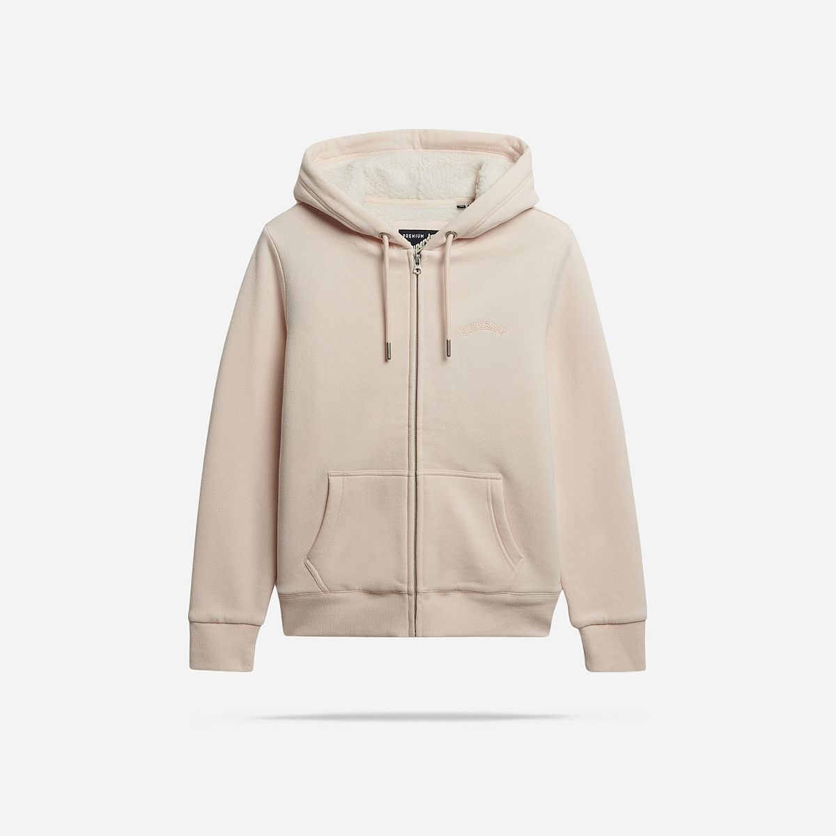 SuperDry Mode Borg Lined Ziphood Vest Dames