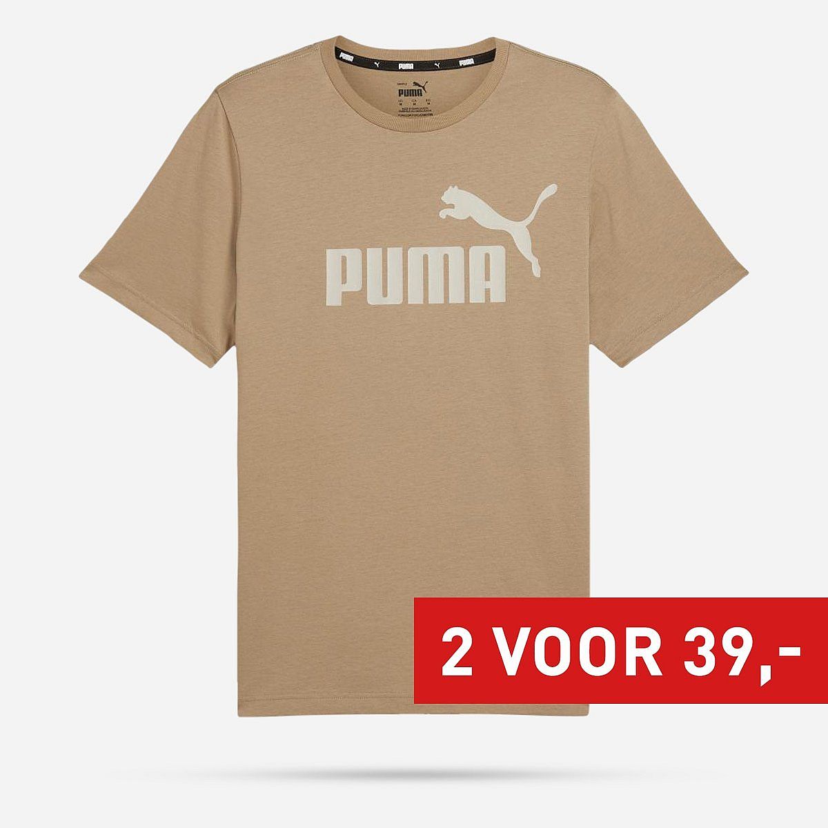 Puma Essentials Logo T-shirt Heren Puma Essentials Logo T-shirt Heren