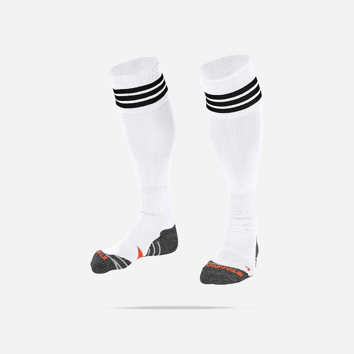 Stanno Witte kousen met zwarte ringen