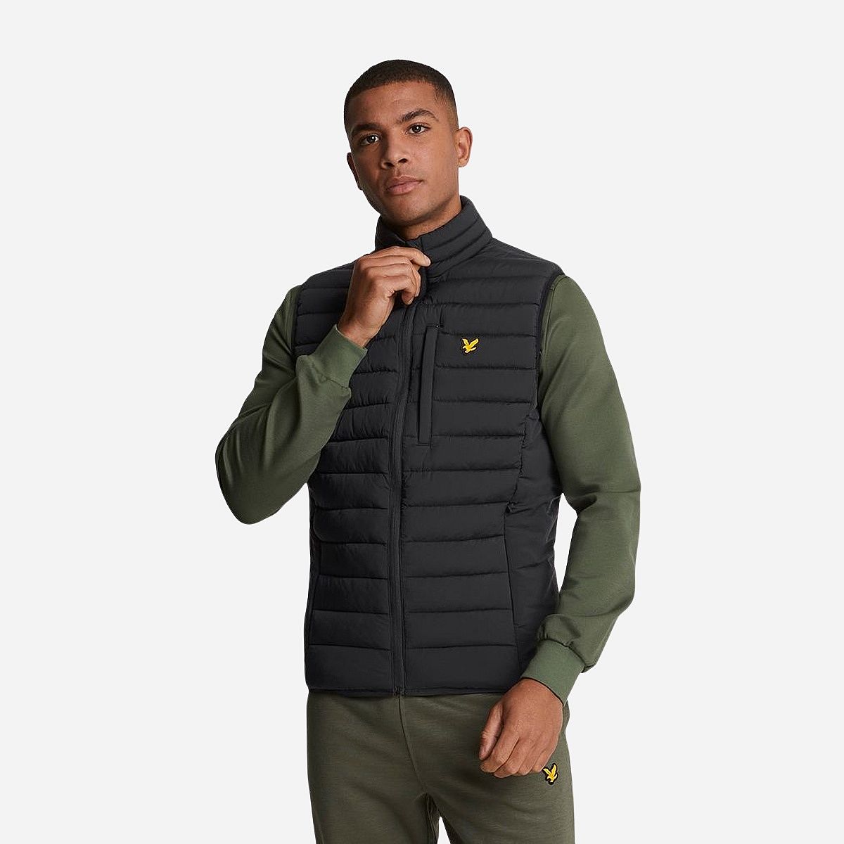 Lyle & Scott Stretch Lightweight Quilted Gilet Bodywarmer Heren